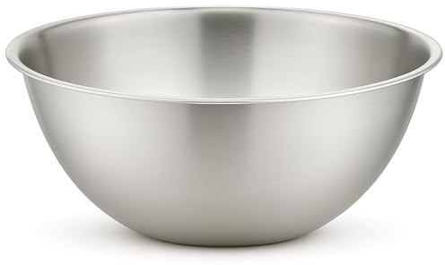 eMKay® 40CM Stainless Steel Mixing Bowl | Mirror Polished Nesting Bowl for Baking Cooking & Food PREP | Large DEEP Metal Bowl | Dishwasher Safe Stackable Rust Resistant