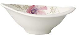 Villeroy & Boch Mariefleur Gris Serve & Salad Cuenco, Porcelana Premium, Blanco/Colorido