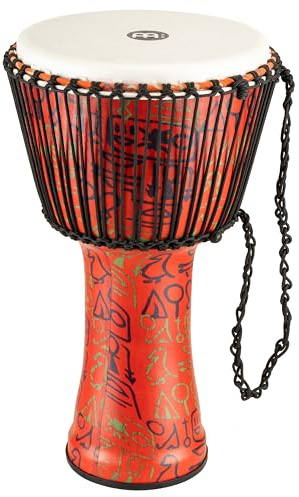 Meinl Percussion Travel Series African Djembe, Pharaoh's Script, Extra-Large, Pelle Sintetica (PADJ1-XL-F)