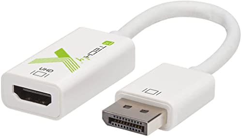 Techly 108668 Adattatore Attivo Displayport 1.2 Maschio HDMI Femmina 4K 60Hz 15 cm Bianco Bianco