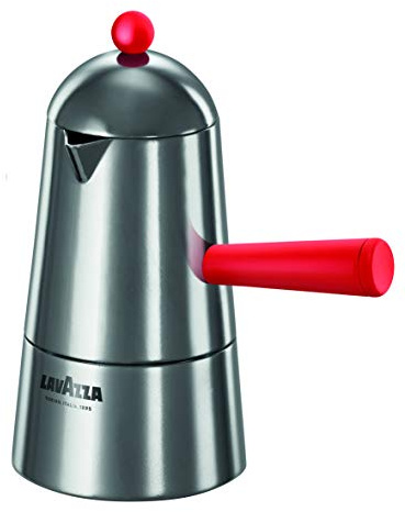 Ilsa Pop Carmencita Cafetière en aluminium, Induction, manche rouge, tasses 6