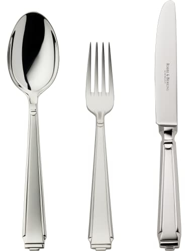 Robbe & Berking Art Deco 3 pzas. Cubiertos de menú (Plata de Ley 925)