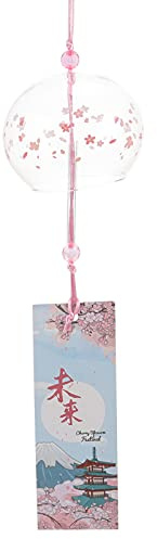 1Pc glass wind chimes homemade wind chime glass bell Garden Adornment Decorative traditional crystal for car Japan student self made