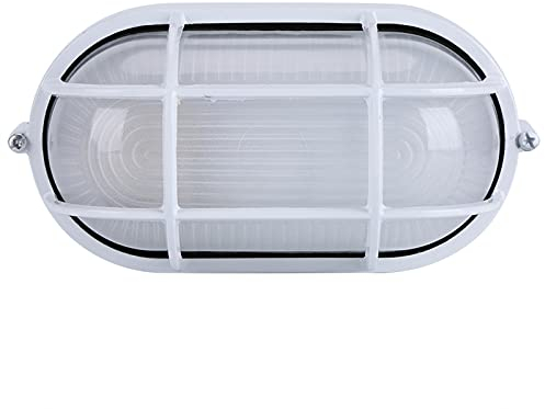 Dioche Glas Im Inneren der Saunalampe, Ovale Form, Explosionsgeschütztes Saunalicht, Warmweißes, Ovales, Explosionsgeschütztes, Dampfdichtes Sauna-Dampfbad-Licht, Lampenschirmschutz (Oval)