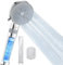 Luxear Wassersparender Duschkopf mit Filter 2er, Kalkfilter Handbrause mit 5 Strahlarten, Duschbrause Druckerhöhend, Selbstreinigend TPR-Düse Hocheffizienter Filtration Regendusche Duschkopf