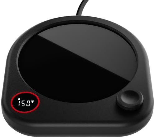 Calentador De Tazas De Café Para Escritorio, Calentador Eléctrico De Tazas Para Bebidas De Té Y Leche, Placa Calefactora Con Temporizador De Apagado Automático Y Vela De Cera, Accesorio De Regalo