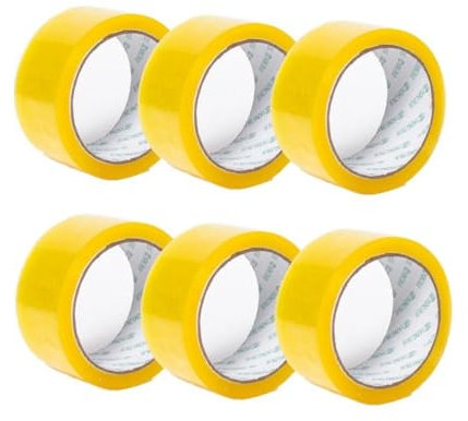 MAGICLULU 6 Rollen Hochleistungs-doppelklebeband Kartonklebeband Für Umzüge Packband – Zerbrechliches Verschlussband Für Kartons Mehrzweck-verschlussband Für Verpackung Und Versand