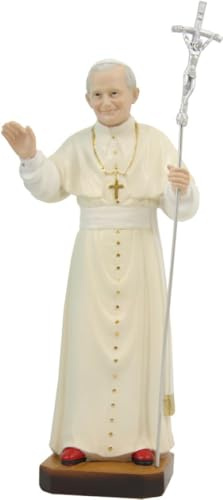 FADEDA Papst Johannes Paul II. / Höhe:21 cm/handbemalt/detailgetreue Krippen Figuren - Weihnachten Tisch Dekoration Krippe Zubehör