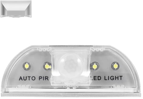 DOITOOL 2 Stk LED Türschloss Beleuchtung - Schlüsselloch Licht Weiß | Intelligentes Induktions Nachtlicht, kabellose LED Sensor Beleuchtung für Haustür 8x4.5cm, stromsparendes Schlüssellochlicht