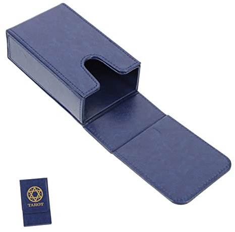 Zerodeko Aufbewahrungskiste Lagerregal Spielkartenhalter Tarot-aufbewahrungsbox Rechteckige Aufbewahrungsbox Tarot-halter Tarot-kanister Rechteckiger Vorratsbehälter Tragbar Pu Tragetasche