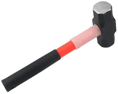 JOIKIT 4lb Sledge Hammer with PPR Handle, High-Carbon Steel Head Lump Hammer for Camping and Work