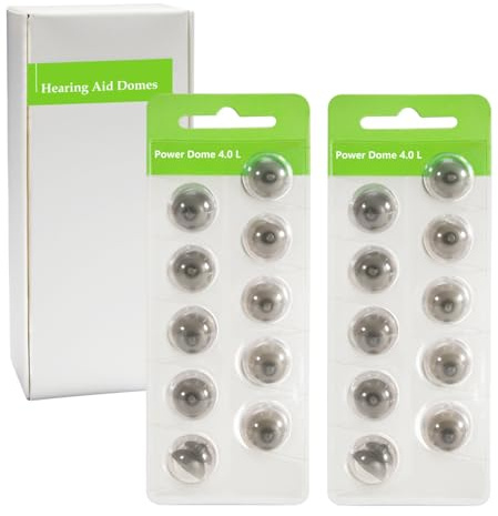 Hearing Aid Domes for Phonak Replacements, Phonak Hearing Aid Domes (Phonak Open Domes Large Size / 2 Packs）, Universal Domes for Phonak Hearing Aid Accessories.