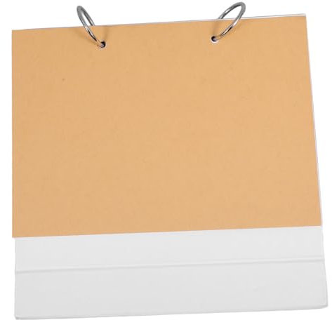STOBOK Kleiner Tischkalender Leerer Kalender DIY Umgedrehter Kalender mit Praktischem Standfuß für Büro und Zuhause