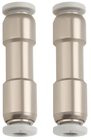 EMSea 2 STK. Pneumatisches Einweg-Rückschlagventil Innendurchmesser 4 Mm 9,9 X 39,2 Mm Vernickelter Messing-Druckluftanschluss für Vakuum-Luftkompressorpumpe