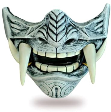 BlocteckToy Halloween Maske, Japanische Hannya Maske Cosplay Kostüm Requisiten für Halloween-Partys, Karneval, Cosplays und Kostümpartys