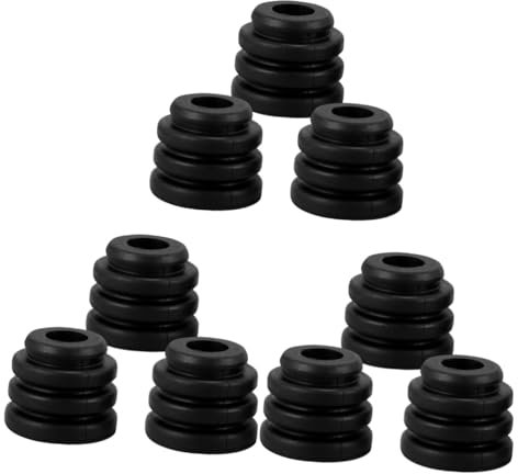 IMIKEYA 9 Stk Stoßdämpfendes Polster für die Klimaanlage Gummipads klimageräte zubehör Gummikissen gummimatte bh bügellos stoßfeste Kompressorpads Klimaanlage stoßfester Sockel Black