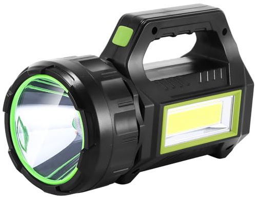 Rechargeable LED Torch, Ip65 Multi-functional Camping Light, 650lm Hand Torch Side Lantern Torches LED Super Bright Flashlight High Power Beam Flashlight, Lightweight Lantern for Camping Outage