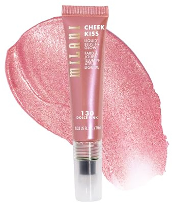 Milani Cheek Kiss Blush + Glow, Liquid Blush and Highlighter - Dolce Pink