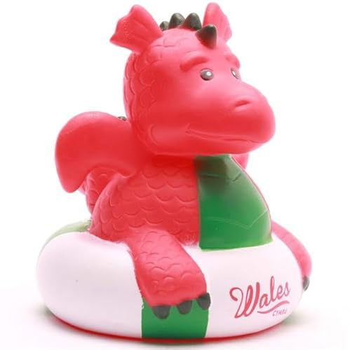 Duckshop I Badeenten englische Tiere (Badetier Drache Wales)