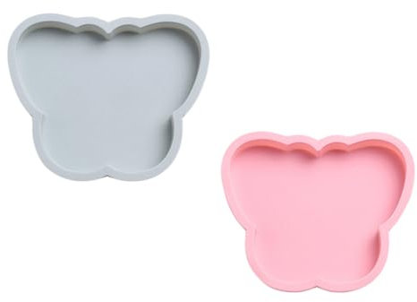 OFFSCH 2piezas Molde De Silicona Para Tartas y Helados Forma Unidades Antiadherente y Fácil De Limpiar Regalos