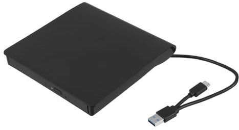 HOMSFOU Reproductor De CD y DVD Portátil DVD Compatible Pc y Portátiles Grabadora CD