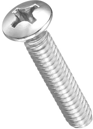 METALLIXITY Phillips Cross Recessed Countersunk Head Screws Bolts (1/4-20x1-1/4) 20Pcs, 304 Stainless Steel Flat Head Woodworking Machine Screws - for Furniture Assembly DIY Projects, Silver