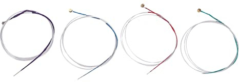 Set di 4 corde di ricambio per contralto Mtlavishness, ideale per principianti e giocatori di alto. Materiale metallico che produce suoni chiari e caldi. Adatto per viola