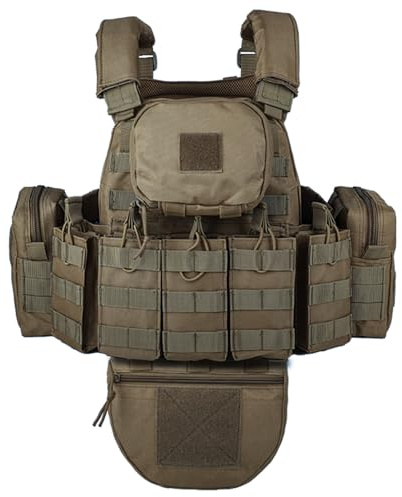 YAKEDA Outdoor Abnehmbare CS Trainingsweste, Molle Atmungsaktives Training Schnell Verstellbare Spielweste