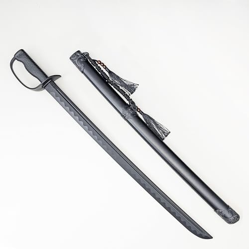 1 PP Kavallerie Säbel Kunststoff Langschwert mit Scheide Geeignet, Requisiten Dekoration Prop Schwert