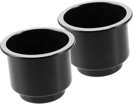 Beatifufu 2 Piezas Portavasos Plástico para Coche y Barco Soporte Bebidas para Camper y Autocaravana Inserciones de Diseño Moderno y Elegante Reutilizable