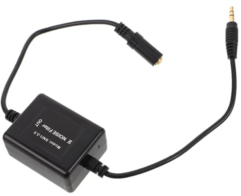 BAZEITFLOW Soppressore di Ronzio per Auto Filtro Antirumore Isolatore di Loop di Terra Aux per Impianto Audio Cancellatore di Rumore Filtro Audio Passivo per Autoradio