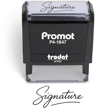 Promot Personalized Signature Stamp - Custom Self Inking Stamp with Your Handwritten Signature, Easy Stampers & Professional Impressions for Business, Legal, and Personal Documents (Medium)