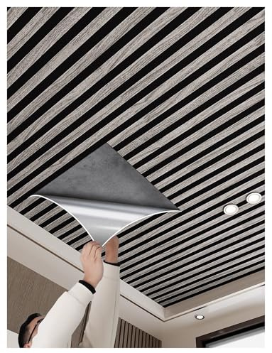 Deckenpaneele, Stuckprofile, 3D-Deckenpaneele, selbstklebende Verkleidungspaneele for Wohnzimmer/Schlafzimmer/Büro, Wanddekoration(4-pack)