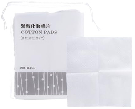 Dünne Make Up Wattepads aus Vlies, Weiß, 100 Stück
