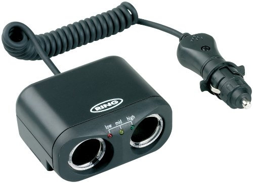 Ring Two 12V Multi Socket Car Adaptor With Battery Analyser
