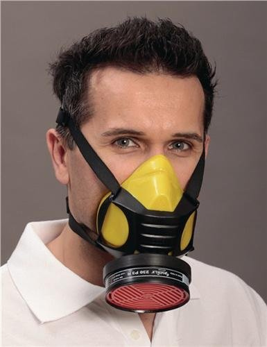 EKASTU Media máscara Polimask Gamma Siliconas sin filtro para usuarios de gafas