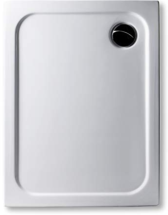 aus Deutscher Produktion - Acryl Duschwanne 90 x 70 cm superflach 2,5cm, GERADE UNTERSEITE - zum sofortigen Aufkleben geeignet, rechteckig weiß Dusche/Duschtasse/Brausewanne