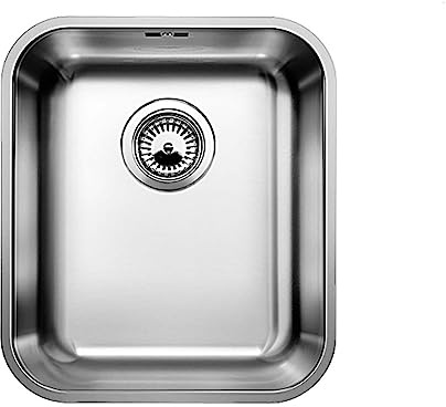 BLANCO SUPRA 340-U – Évier pour Meubles Bas de 40 cm de Large – Sous Plan – Finition Inox Brossé – 518199