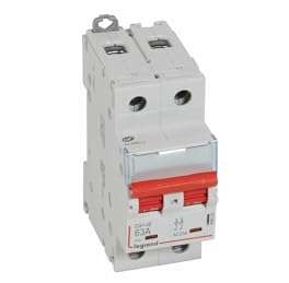 406528 Interrupteur sectionneur bipolaire 2P - 63A - 2 modules - Auxiliarisable - Legrand DX³-IS