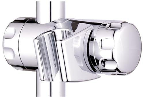 Schläfer 8126022 | Schieber für Duschstange und Duschkopfhalterung Verstellbare verschiebbare Duschhalterung für Gleitschiene Ø18mm