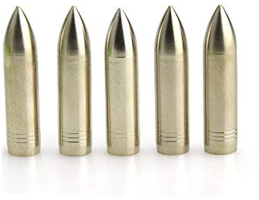 Milaem 7mm Jagdspitzen Pfeilspitzen Edelstahl Ziel Pfeilspitzen für Bambus Holzpfeil(Packet per 50)