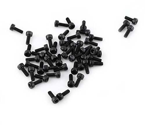 Jeu de boulons à vis M3, jeu de vis à tête cylindrique en acier au carbone allié de qualité 12.9, tête à six pans creux, pour appareils ménagers et de bureau(M3*8mm 50pcs)