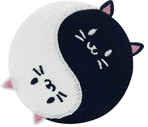Finally Home Yin und Yang Baby Katzen Patch zum Aufbügeln | Cat Patches, Katze Bügelbild, Katzenaufnäher