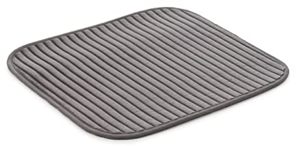 Gözze - Rutschfester Weicher Badeteppich, 100% Polyester, 50 x 45 cm - Anthrazit