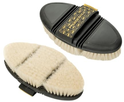 Pferdegold Glanzbürste Pferd - Flexibler & Ergonomischer Gummi-Striegel