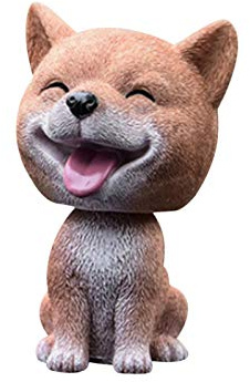 Zuasdvnk Wackeldackel Hund Harz Wackelkopf Welpe Figur Auto Armaturenbrett Dekoration