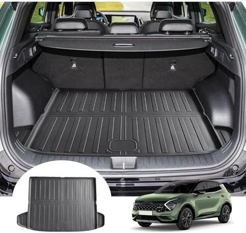 GAFAT Compatibile con Kia Sportage NQ5 V 2022-2025 2026 Tappetino per Bagagliaio, Facile da Piegare, Accessori Facelift Sportage 2025 Tappetini Gomma per TPE Tutte le Stagioni, Scansione Originale 3D