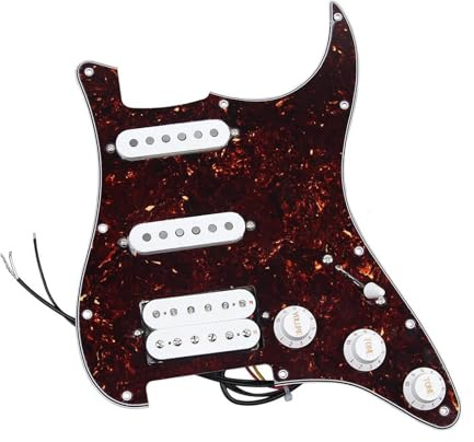 Loaded Pickguard Tonabnehmer Set Geladenes Vorverdrahtetes Schlagbrett Mit Versetzten Tonabnehmern Für SSH ST-E-Gitarrenteile(Tortoise)