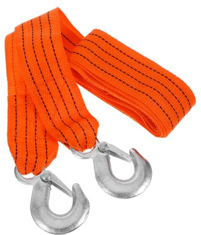 TINEASUR Abschleppgurt Mit Haken Tonnen Tragkraft Für Auto Und LKW Rettungs Und Selbstbergungswerkzeug Fluoreszierende Farbe Für Bessere Sichtbarkeit