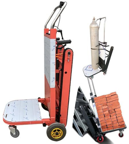 Genérico Carro Eléctrico para Subir Escaleras Sube Escaleras Electrico con Orugas de Goma Carretilla De Mano Eléctrica Escalador Escaleras Plegable Carga De 300 Kg Batería Extraíble,500w48v12a